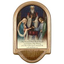 PERSONALIZED HOLY WATER FONT - WEDDING OF ST JOSEPH AND MARY