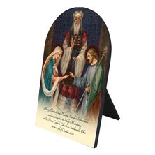 PERSONALIZED ARCHED PLAQUE - WEDDING OF ST JOSEPH AND MARY