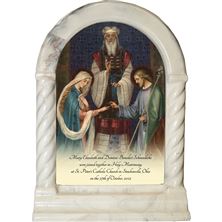 PERSONALIZED DESK SHRINE - WEDDING OF ST JOSEPH AND MARY