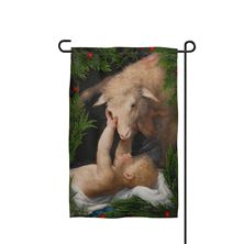 BEHOLD THE LAMB OF GOD GARDEN FLAG