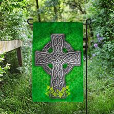 CELTIC CROSS GARDEN FLAG