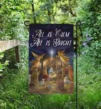 NATIVITY GARDEN FLAG