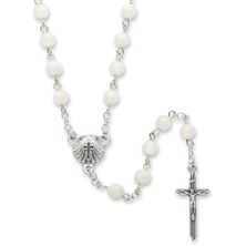 BAPTISM ROSARY - WHITE MOTHER OF PEARL