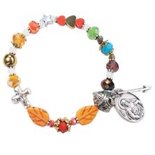 GENUINE GEMSTONE SACRED HEART OF JESUS - ROSARY BRACELET