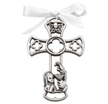 PEWTER FIRST COMMUNION CROSS - GIRL