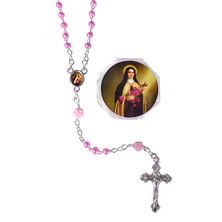 ST. THERESE ROSARY - PINK PEARL