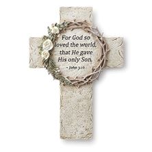 CROWN OF THORNS WALL CROSS - 8"