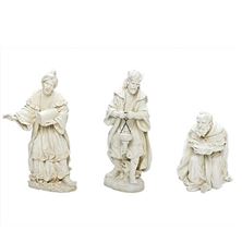WHITE OUTDOOR NATIVITY - SET OF THREE WISE MEN - 27" SCALE