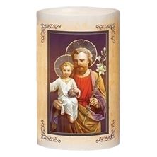 ST. JOSEPH - 6" FLAMELESS LED CANDLE
