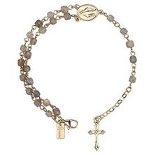 TWO-DECADE ROSARY BRACELET -  LABRADORITE BEADS