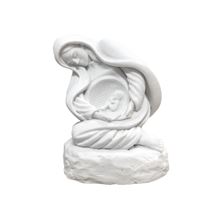 CAST ALABASTER MOTHER MARY and JESUS - NATIONAL LIFE MONUMENT STATUE - 2 3/4"