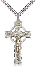 GF-SS CELTIC CRUCIFIX PENDANT WITH CHAIN