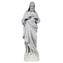 SACRED HEART OUTDOOR STATUE - 24" GRAY