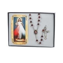 DIVINE MERCY ROSARY WITH HOLY CARD