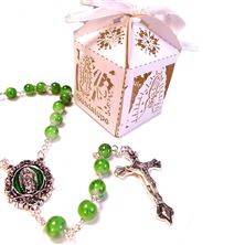 OUR LADY OF GUADALUPE ROSARY IN FANCY BOX