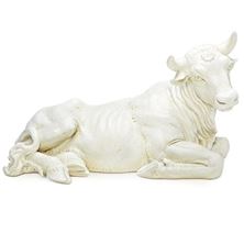 WHITE OUTDOOR NATIVITY - OX - 27" SCALE