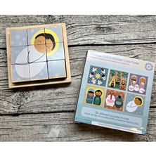 NATIVITY - 6 IN 1 - WOODEN CUBE PUZZLE