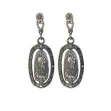 OUR LADY OF GUADALUPE - STERLING SILVER EARRINGS