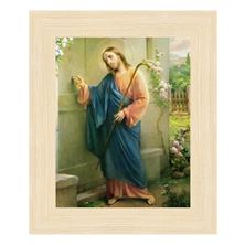 JESUS KNOCKING - CUSTOM FRAMED ART (10½” x 12½”)