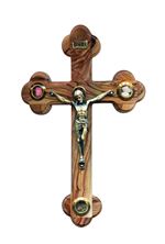HOLY LAND OLIVE WOOD CRUCIFIX