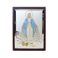 MIRACULOUS MEDAL SILVER PLAQUE