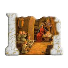 HOLY FAMILY WITH ANGELS CHRISTMAS MAGNET
