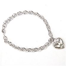 STAINLESS STEEL CABLE BRACELET WITH STERLING SILVER HOLY SPIRIT MEDAL
