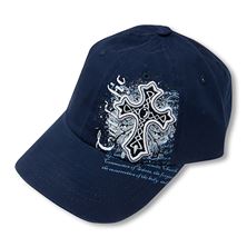 EWTN CROSS BASEBALL CAP - NAVY