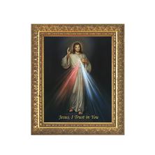 DIVINE MERCY -  FRAMED ART  -  7 3/8" X 9 1/4"