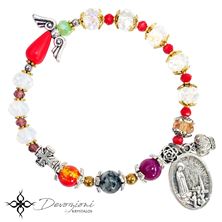 GENUINE GEMSTONE OUR LADY OF FATIMA - ROSARY BRACELET