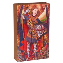 ST. MICHAEL ICON BLOCK - 3 X 5