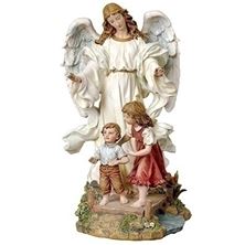 CLASSIC GUARDIAN ANGEL ON BRIDGE - STATUE