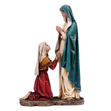 OUR LADY OF LOURDES AND ST. BERNADETTE STATUE - 10"