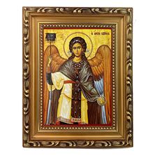 ARCHANGEL GABRIEL FRAMED GREEK ICON 5 ¾” x 7 ¼"