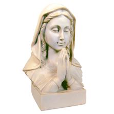 PRAYING MADONNA - IVORY BUST - 7 ¾”