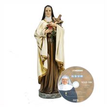 ST THERESE STATUE AND FREE MOTHER ANGELICA DVD