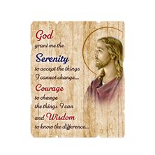 SERENITY PRAYER WOOD WALL PLAQUE - 4 1/4" X 5 1/4"