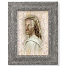 HEAD OF CHRIST FRAMED ART 7 1/2" X 9 1/2"