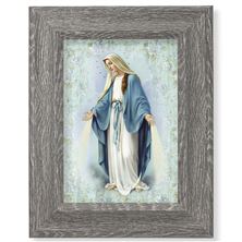 OUR LADY OF GRACE FRAMED ART - 7 1/2" X 9 1/2"