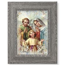 HOLY FAMILY FRAMED ART - 7 1/2" X 9 1/2"