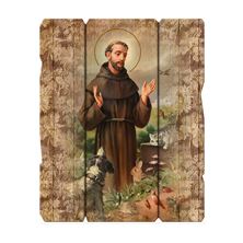ST. FRANCIS VINTAGE PLAQUE - 14"