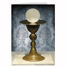 CHALICE AND HOST FIRST COMMUNION GREETING CARD
