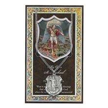 ST. MICHAEL POLICE PATRON SAINT GENUINE PEWTER MEDAL