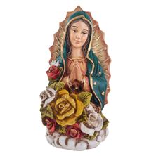 OUR LADY OF GUADALUPE CANDLE HOLDER - 10 1/4"