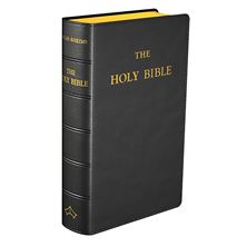 BLACK LEATHER DOUAY-RHEIMS BIBLE - POCKET SIZE