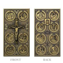 POCKET STATIONS OF THE CROSS (BY THE SISTER SERVANTS OF THE ETERNAL WORD) - BRASS