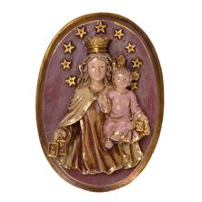 OUR LADY OF MT CARMEL OVAL PLAQUE - 7"