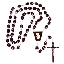 LARGE WOOD BEAD WALL ROSARY