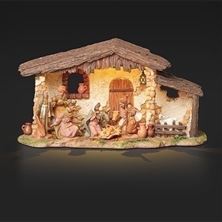 SINGLE PIECE FONTANINI® LIGHTED MUSICAL NATIVITY