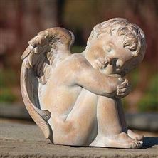 SLEEPING CHERUB STATUE - 9"